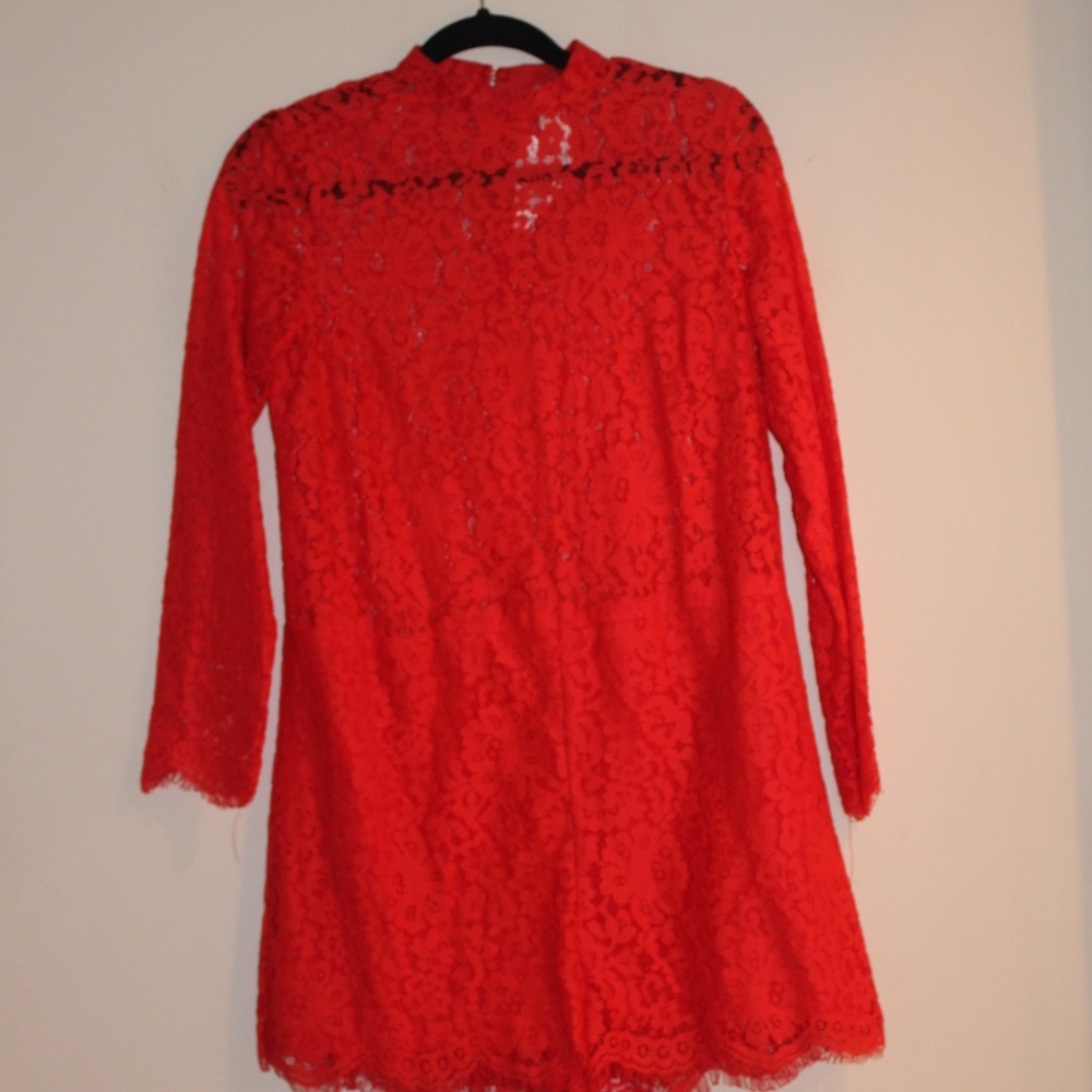 H&M Red Lace Romper